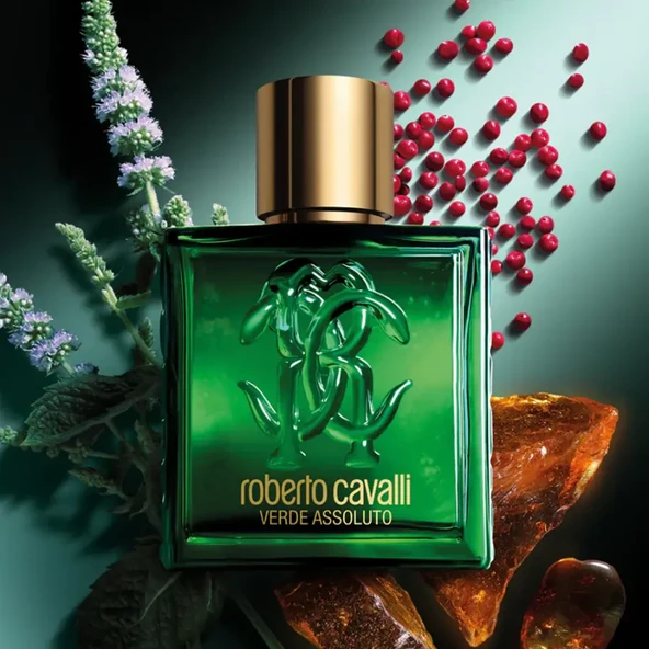 Roberto Cavalli Cavalli Uomo Verde Assoluto Edp 100 ml - Resim 2
