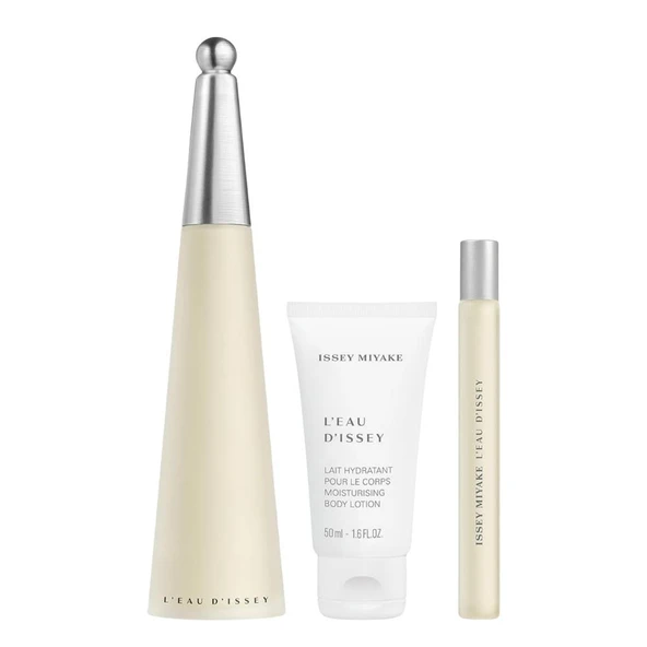 Issey Miyake L'Eau D'Issey EDT 100 ml + EDT 10 ml + Body Lotion 50 ml Kadın Parfüm Seti ürün görseli 1