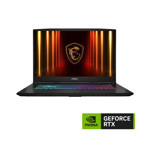 MSI Katana 17 HX B14WFK-216XTR i7-14650HX 32GB DDR5 1TB SSD 8GB RTX5060 17.3 QHD 240Hz FreeDOS ürün görseli 1