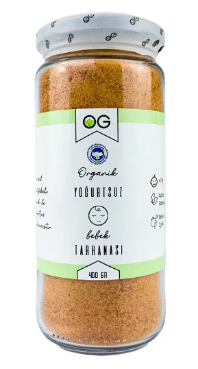ORGANİK YOĞURTSUZ BEBEK TARHANASI +6 AY 400 GR ürün görseli 1
