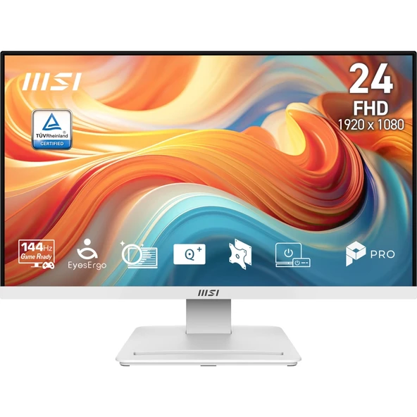 MSI PRO MP241W E14V 23.8 1920x1080 FHD 144Hz 1ms HDMI DP FreeSync VA Monitör ürün görseli 1