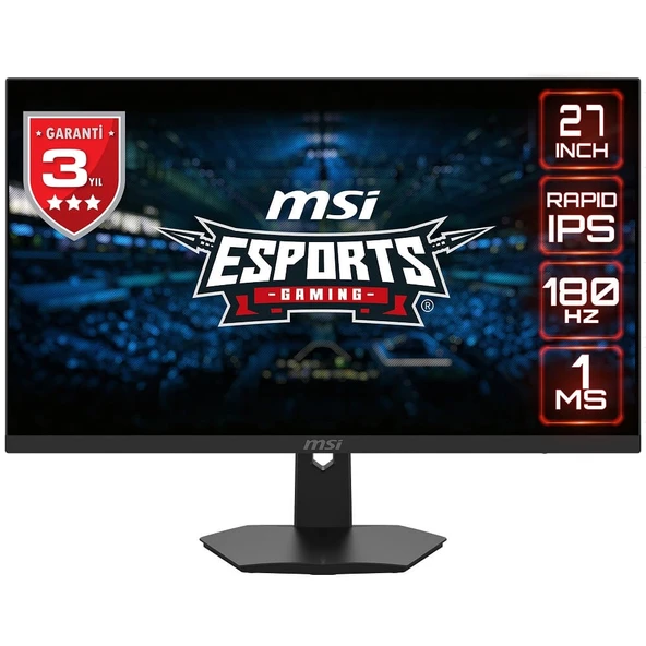 MSI G274F 27 1920x1080 180Hz 1ms HDMI DP IPS Gaming Monitör ürün görseli 1