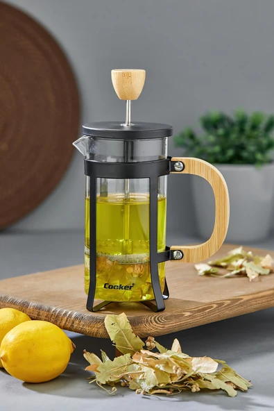 Cooker 350 ml Cam French Press ürün görseli 1