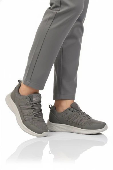 Füme Bağcıklı Unisex Spor Ayakkabı ürün görseli 1