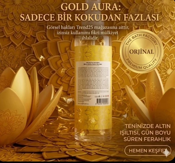 Vücut Spreyi (Gold ) Aura 200 ml - Resim 2