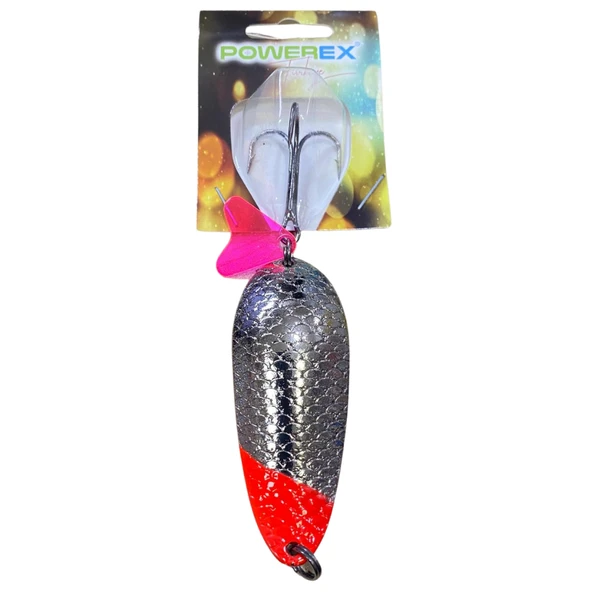 Turna Kaşığı 28 Gram Parlak Powerex Nitro 28 gr. 7,2 cm. 7806 Metal Kaşık Sahte Yem ürün görseli 1