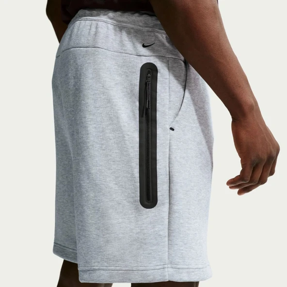 Nike Tech Fleece Short Erkek Gri Şort - Resim 2