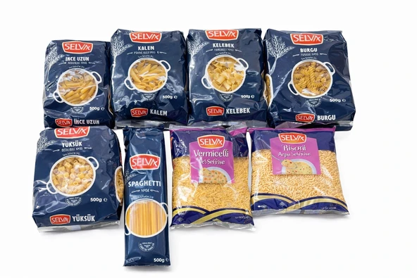 SELVA KARMA MAKARNA 500 GR 8 ÇEŞİT ürün görseli 1