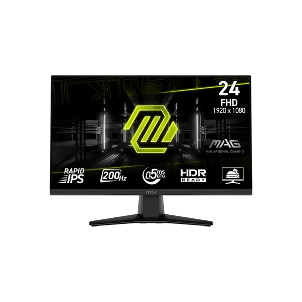 MSI MAG 242F 23.8 1920x1080 FHD 200Hz 0.5ms HDMI DP FreeSync Premium IPS Gaming Monitör ürün görseli 1