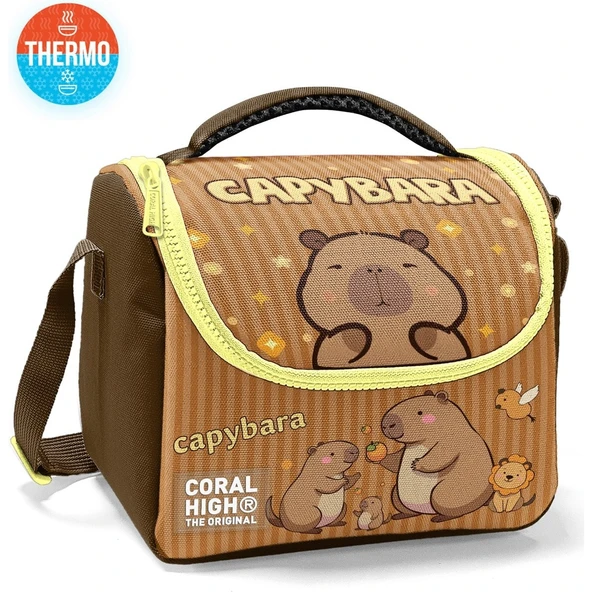 Coral High Kids Kapibara Desenli Thermo Beslenme Çantası 11799 ürün görseli 1