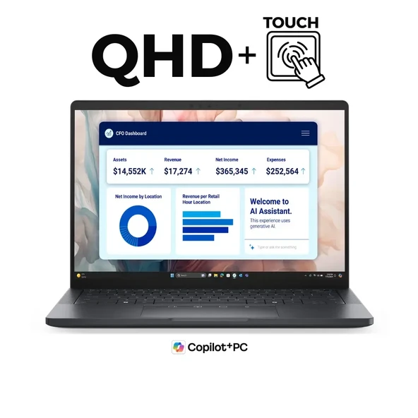 Dell Pro 13 Premium Ultra 7 268V 32GB 1TB SSD Intel Arc 13.3 QHD+ Touch Windows 11 Pro ürün görseli 1