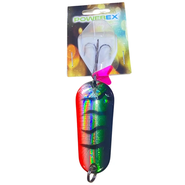 Turna Kaşığı 24 Gram 6,5 cm Hologramlı Parlak Powerex Dexter 24 gr. 6,5 cm. 7793 Metal Kaşık Sahte Yem ürün görseli 1