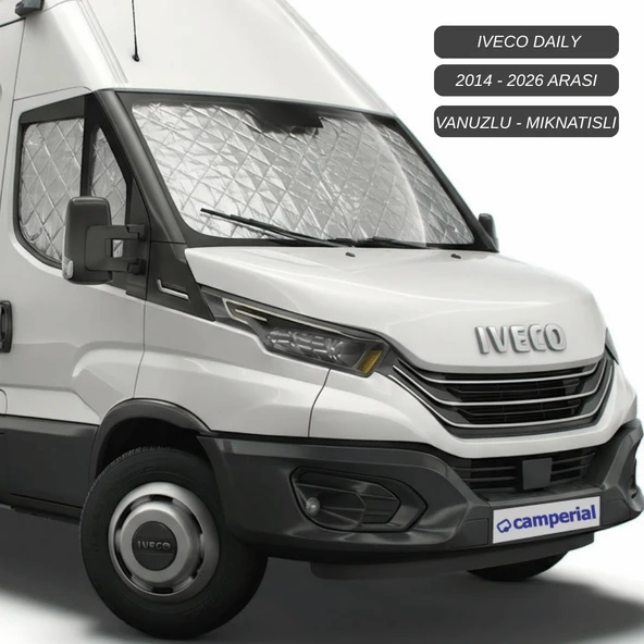 Motokaravan Karavan  Ön ve Yan Camlar için Isı Yalıtım Güneşlik  Iveco Daily (Vantuzlu) ürün görseli 1