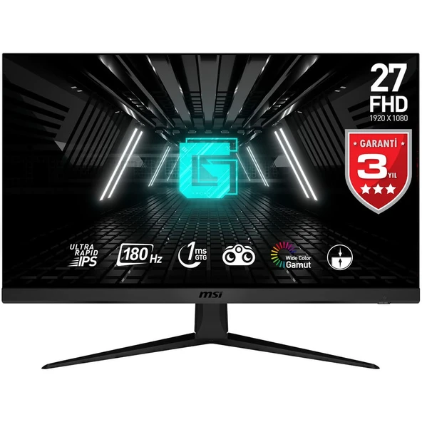 MSI G2712F 27 1920x1080 180Hz 1ms HDMI DP IPS Gaming Monitör ürün görseli 1