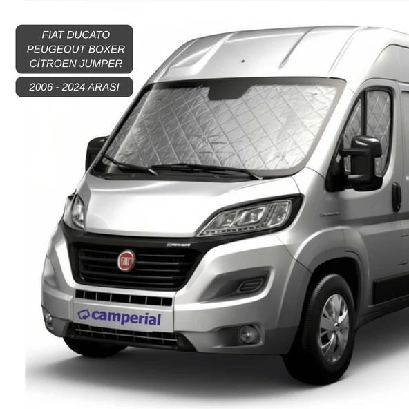 Motokaravan  Ön ve Yan Camlar için Isı Yalıtım Güneşlik  Fiat Ducato  Peugeot Boxer Citroen Jumper ürün görseli 1