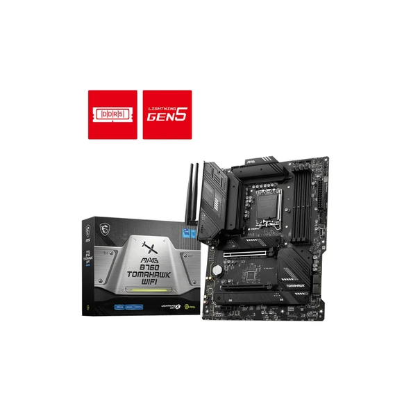 MSI MAG B760 Tomahawk Wi-Fi Intel LGA1700 DDR5 ATX Anakart ürün görseli 1