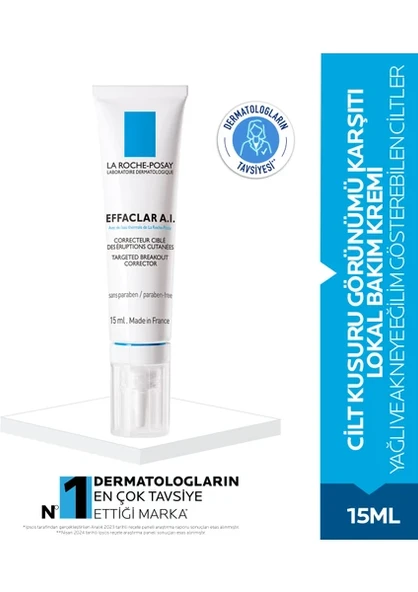 La Roche-Posay Effaclar A.I. Ani Ve Lokal Cilt Kusuru Karşıtı Krem 15 ml Arındırıcı Etki ürün görseli 1