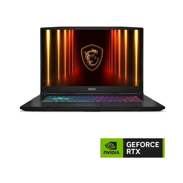 MSI Katana 17 HX B14WFK-248XTR i7-14650HX 16GB 1TB SSD 8GB RTX5060 115W 17.3 QHD 240Hz FreeDOS