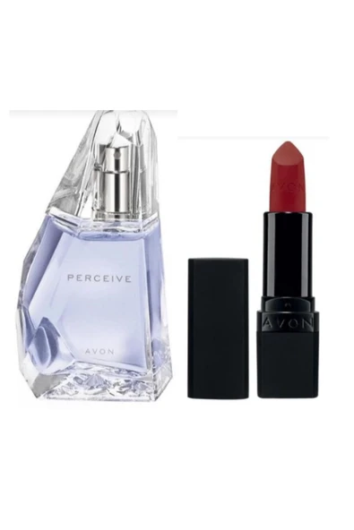 Perceive Edp 50 Ml Kadin Parfum Ve Red Supreme Ruj ürün görseli 1