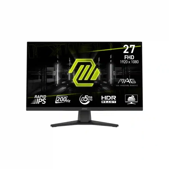 MSI MAG 272F 27 1920x1080 FHD 200Hz 0.5ms HDMI DP FreeSync Premium IPS Gaming Monitör ürün görseli 1