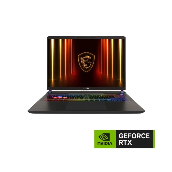MSI Vector 16 HX AI A2XWIG-090XTR Ultra 9 275HX 16GB 1TB SSD 16GB RTX5080 175W 16 QHD+ 240Hz FreeDOS ürün görseli 1
