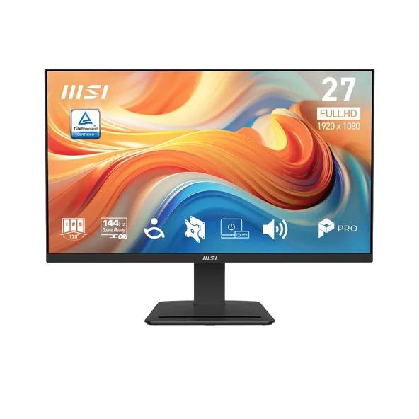 MSI PRO MP273 E14A 27 1920x1080 FHD 144Hz 1ms HDMI VGA DP FreeSync IPS Monitör ürün görseli 1