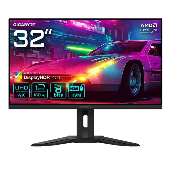 Gigabyte M32UP 31.5 3840x2160 UHD 160Hz 1ms HDMI DP Type-C HDR 400 IPS Gaming Monitör ürün görseli 1