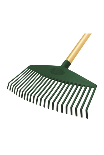 Raco Expert Ahşap Saplı Plastik Çim ve Yaprak Toplama Tırmığı 45 cm 53747 ürün görseli 1