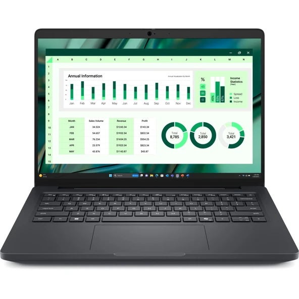 Dell Pro Max 14 Ultra 7 255H 32GB 1TB SSD 6GB RTX Pro 500 Blackwell 14 FHD+ Windows 11 Pro MC14250-6 ürün görseli 1