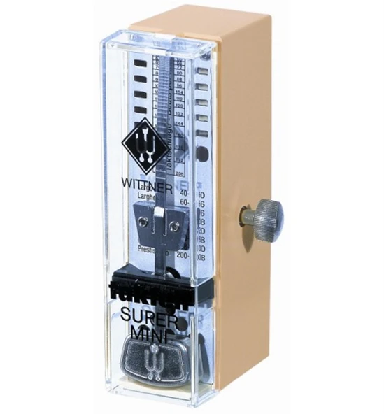 Wittner 882051 Beyaz Supermini Taktell Metronom | Parlak ve Net Ses, Uzun Ömürlü Kullanım, Yüksek Korozyon Direnci ürün görseli 1