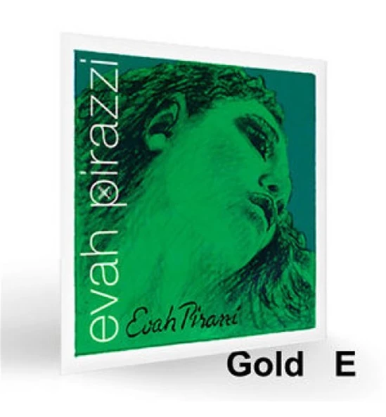 Pirastro 419521 Keman Tel Seti - Evah Pirazzi (altın E-mi) 4/4 Kemanlarla Tam Uyumlu (profesyonel - Standart Seri) | Yeşil Paket Serisi, Altın Kaplama Çelik E Teli İle Parlak Ve Baskın Tizler | Ölçü: ürün görseli 1