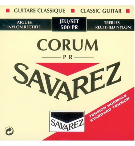 Gewa 656087 Savarez Corum 500PR Klasik Gitar Teli | Normal Tansiyon Naylon Tizler ve Esnek Baslar ile Dengeli ve Sıcak Karakter ürün görseli 1