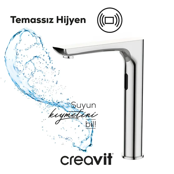 Creavit Fotoselli Uzun Lavabo Bataryası Tek Su Girişli ES6500 ürün görseli 1