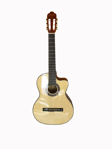 Picaldi ACG21CE Elektro Klasik Gitar (4/4) | Cutaway Kesik Kasa ile Üst Perdelere Kolay Erişim Dahili Preamp ile Sahne Bağlantısı İçin Hazır ürün görseli 1