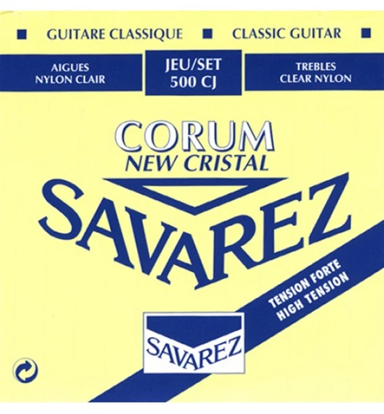 Gewa 656127 Savarez Corum New Cristal 500CJ Klasik Gitar Teli | Kristal Netliğinde Naylon Tizler ve Yüksek Tansiyonlu Güçlü Bas Tonlar ürün görseli 1