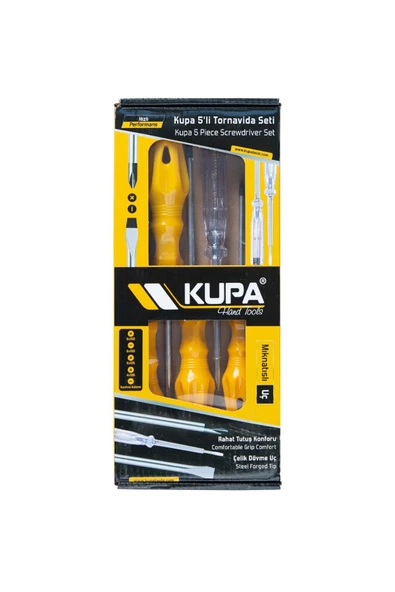 Kupa Tornavida Seti 5'li - Resim 3