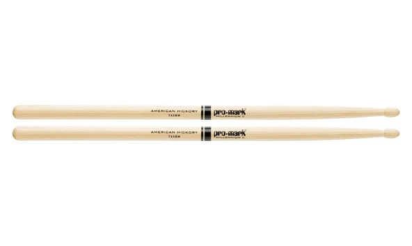 Promark TX5BW 5B American Hickory Baget (Profesyonel) | Kalın Profil, Rock ve Metal Tarzları İçin İdeal Ağırlık, Güçlü Atak ve Uzun Ömürlü Ahşap Uç Yapısı ürün görseli 1