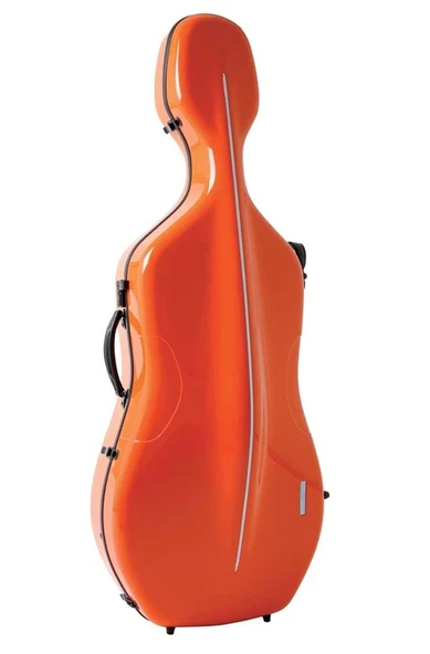 Gewa 341260 Air Çello Kutusu (Turuncu/Siyah) | 3.9 kg Ultra Hafif Termoplastik Kabuk Isı Yalıtımlı ve Darbelere Karşı Maksimum Güvenlik ürün görseli 1