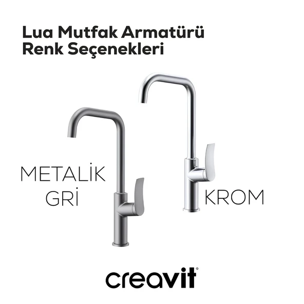Creavit Lua Krom Şelale Eviye Bataryası LU8500 - Resim 4
