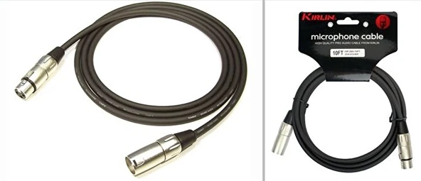 Kırlın MW-480-10M-BKB Profesyonel Mikrofon Kablosu (10 Metre) | Sahne ve Geniş Stüdyolar İçin Uzun Mesafe Güvenilir Sinyal İletimi ürün görseli 1