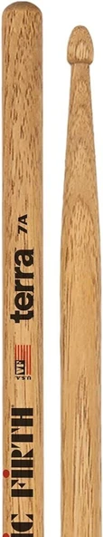 Vic Firth V7AT American Classic 7A Terra Baget | Doğal Cila - Organik Hissiyat - Ahşap Uç ürün görseli 1
