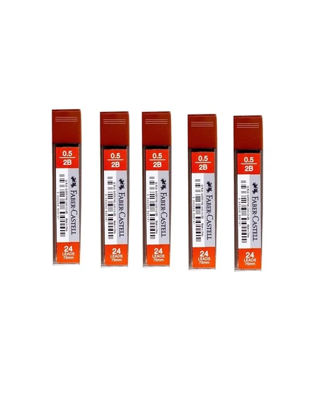Faber 5 Adet Min Süper Fine Lead 2b 75 Mm 0.5 Mm ürün görseli 1