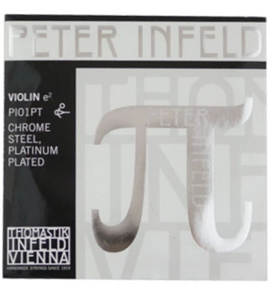Thomastik PI01PT Keman Tek Teli - Peter Infeld E (Mi) Platinum (Üst Segment - Platin Kaplama) | Platin Kaplama Sayesinde Maksimum Projeksiyon ve Kristal Netliğinde Tizler | Uyum: 4/4 Kemanlar İçin 1. ürün görseli 1