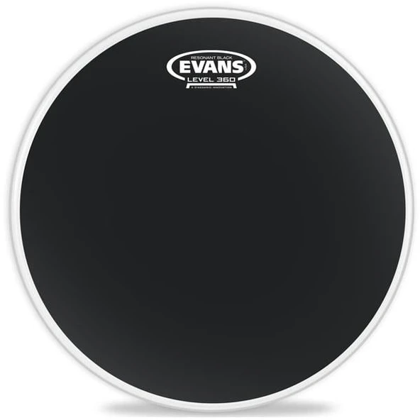 Evans TT14RBG Resonant Black 14 İnç Tom Alt Derisi (Profesyonel) | Siyah Bitiş, Tek Katmanlı Yapı, Modern Görünüm ve Davulun Alt Tonlarını Güçlendiren Dengeli Rezonans ürün görseli 1