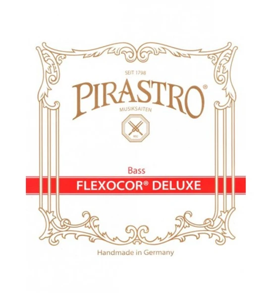 Pirastro 340020 Kontrabas Tel Seti - Flexocor Deluxe 3/4 Ve 4/4 Kontrabaslarla Uyumlu (medium - Orchester Seri) | Çelik Çekirdek Üzerine Krom Çelik Sargı, Orkestra Kullanımı İçin Orta Tansiyon | Ölçü: ürün görseli 1
