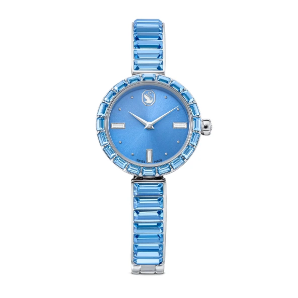 Matrix bangle Saat, İsviçre Üretimi, Kristal bileklik, Mavi, Paslanmaz çelik ürün görseli 1