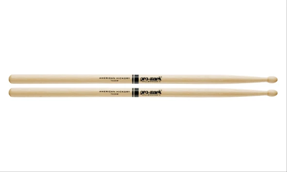 Promark TX2SW 2S Hickory Marching Baget | Amerikan Hickory Ağacı - Bando Tipi - Büyük Uç ürün görseli 1