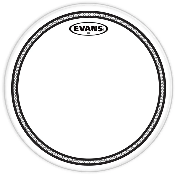 Evans TT16ECR EC Resonant 16 İnç Tom Alt Derisi (Profesyonel) | Dahili SST (Sound Shaping Technology) Halkası, Floor Tomlar İçin Kontrollü Harmonikler ve Net Duyum ürün görseli 1