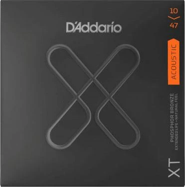 D'Addario XTAPB1047 XT Phosphor Bronze Akustik Gitar Tel Seti ($10-47$) | Extra Light, Yumuşak Çalım Hissi, Fosfor Bronz Sıcaklığı ve XT Teknolojisi ile Taze Tel Tınısı ürün görseli 1