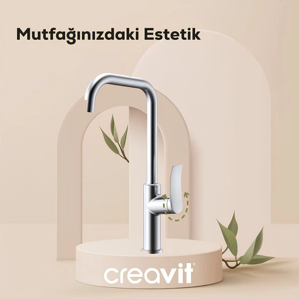 Creavit Lua Krom Şelale Eviye Bataryası LU8500 ürün görseli 1